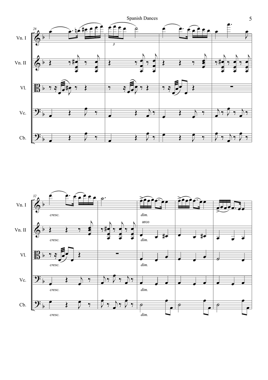 Playera Playera String Orchestra scores gallery preview page 6