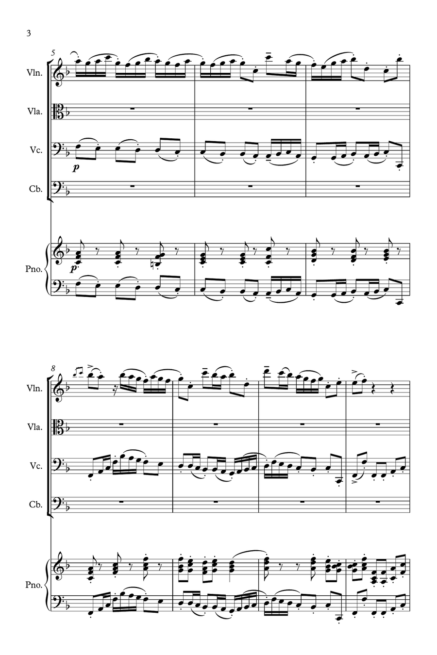 Piano Quintet No. 1 - 