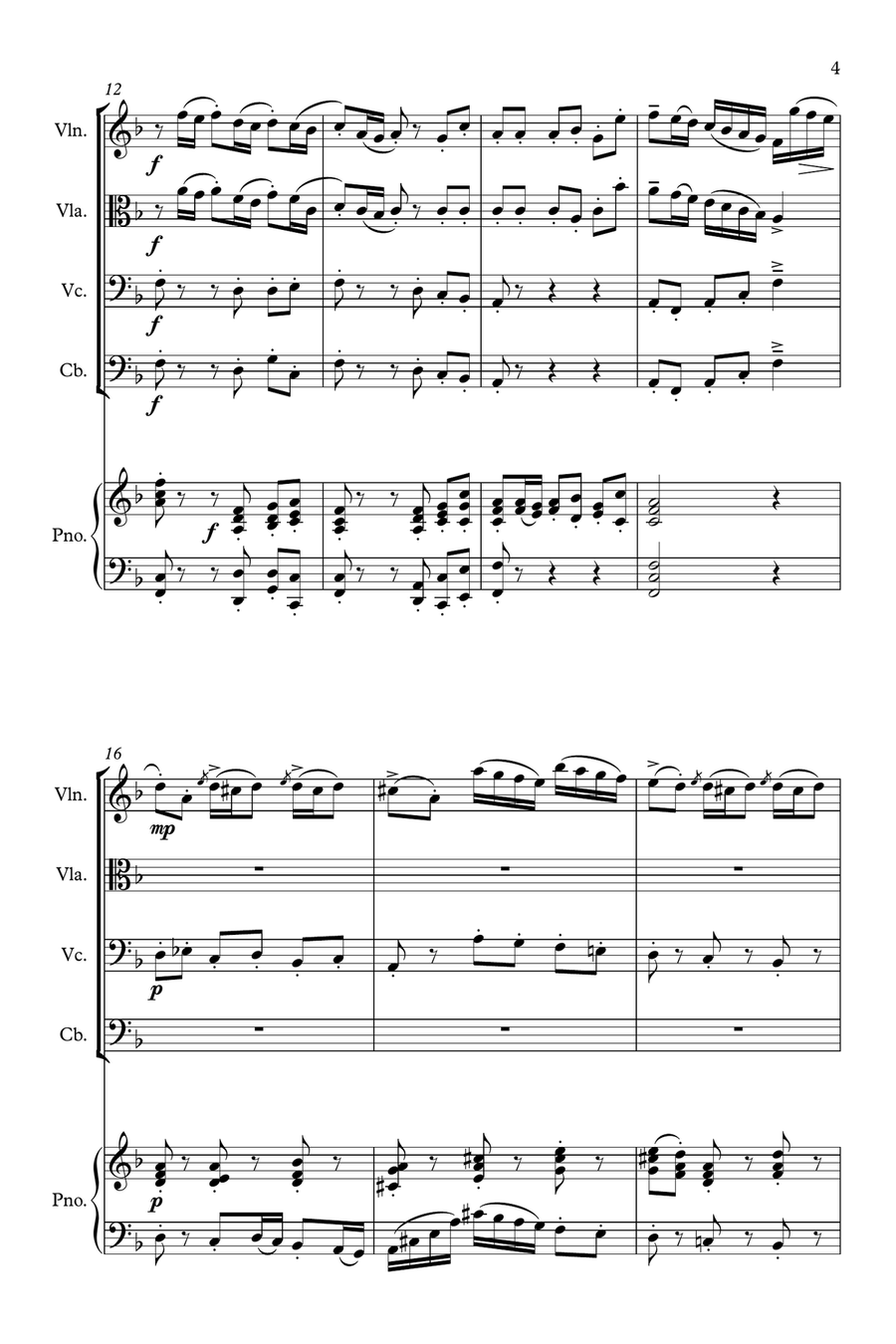Piano Quintet No. 1 - 