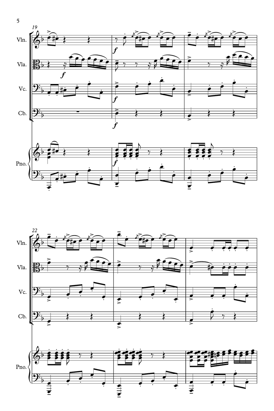 Piano Quintet No. 1 - 