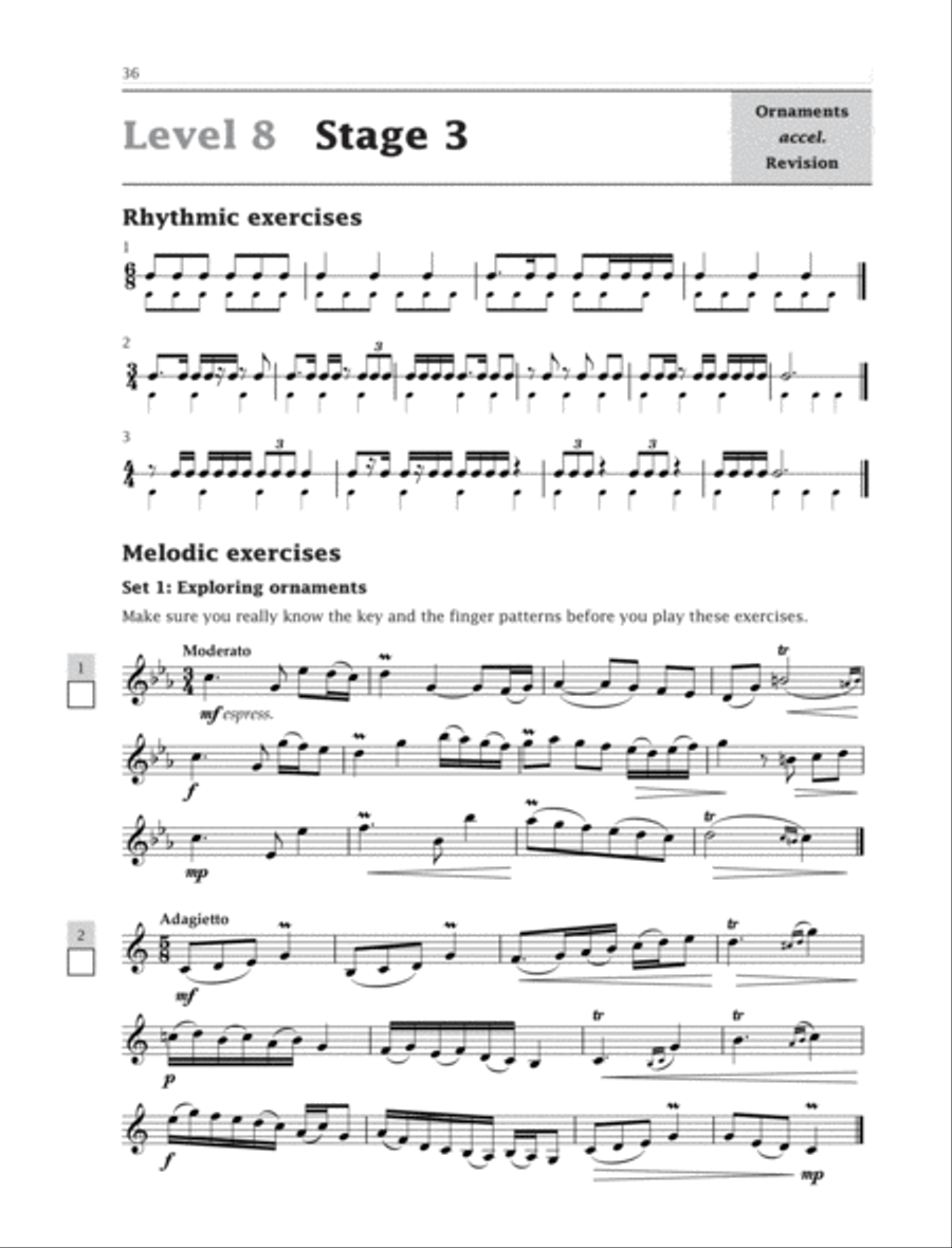 Improve Your Sight-Reading! Clarinet, Levels 6-8 (Advanced) Clarinet scores gallery preview page 4