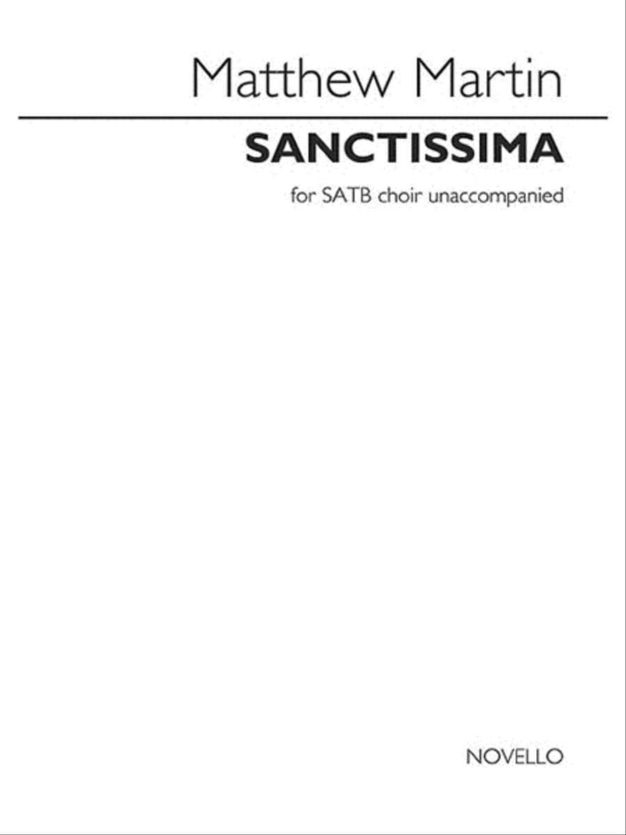 Sanctissima Sanctissima 4-Part scores gallery preview page 1