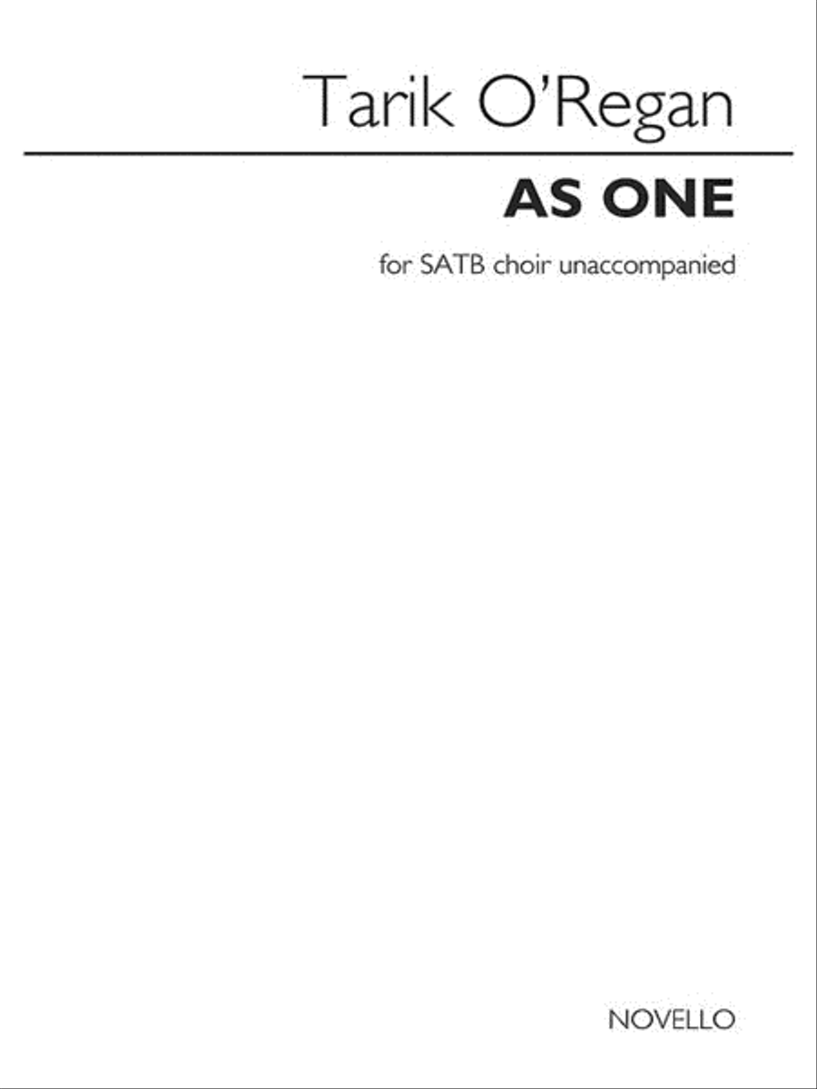 As One As One 4-Part scores gallery preview page 1
