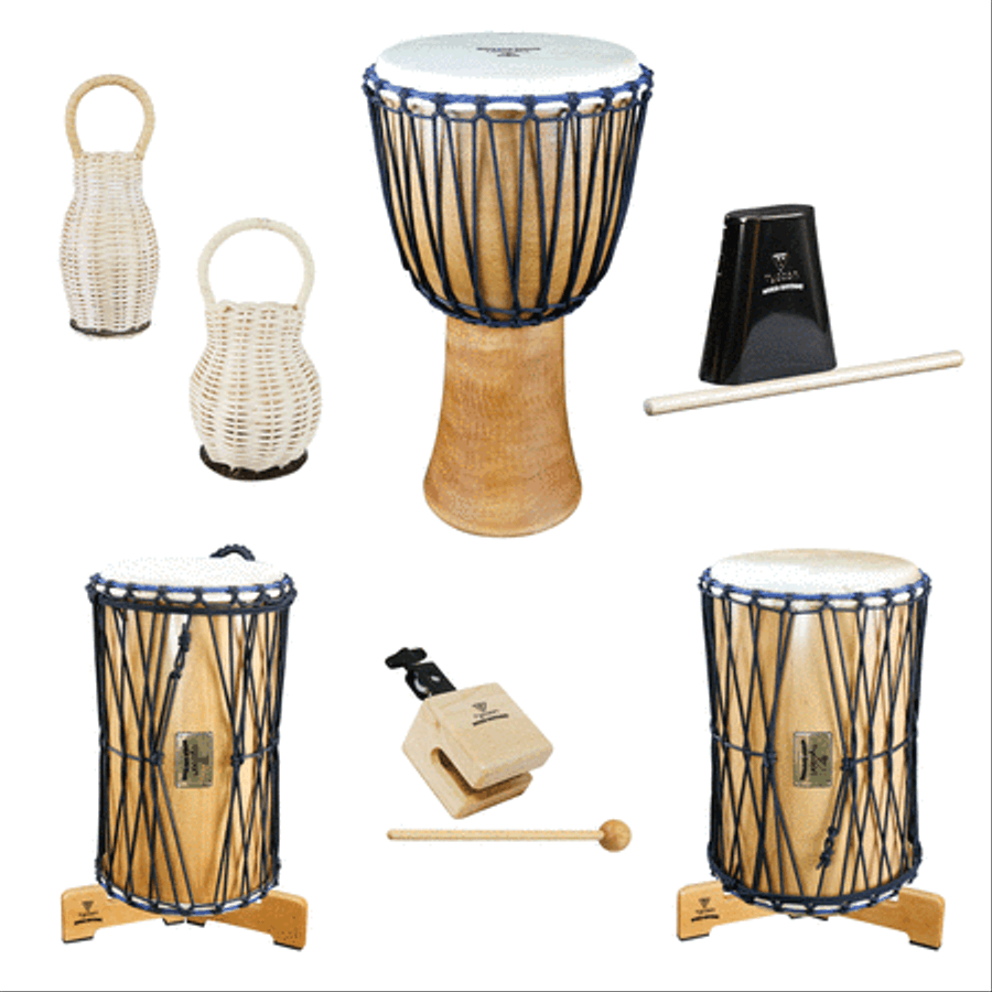 World Rhythms Collection – West African Set Drums & Percussion Instruments scores gallery preview page 1