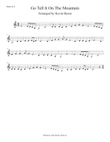 Go Tell It On The Mountain (Easy key of C) Horn in F mini preview