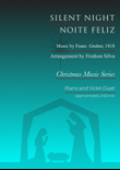 Silent Night for Piano and Violin Duet