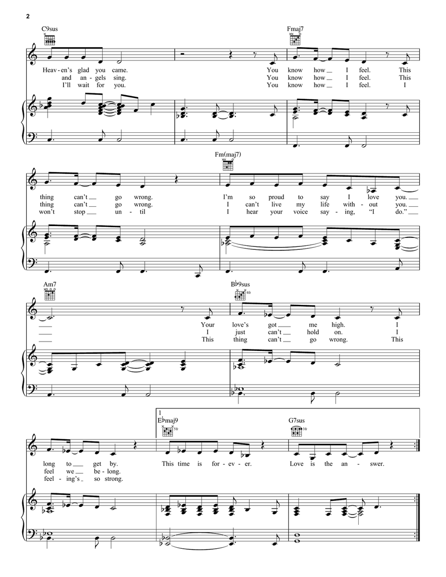 I Just Can't Stop Loving You Piano, Vocal scores gallery preview page 2