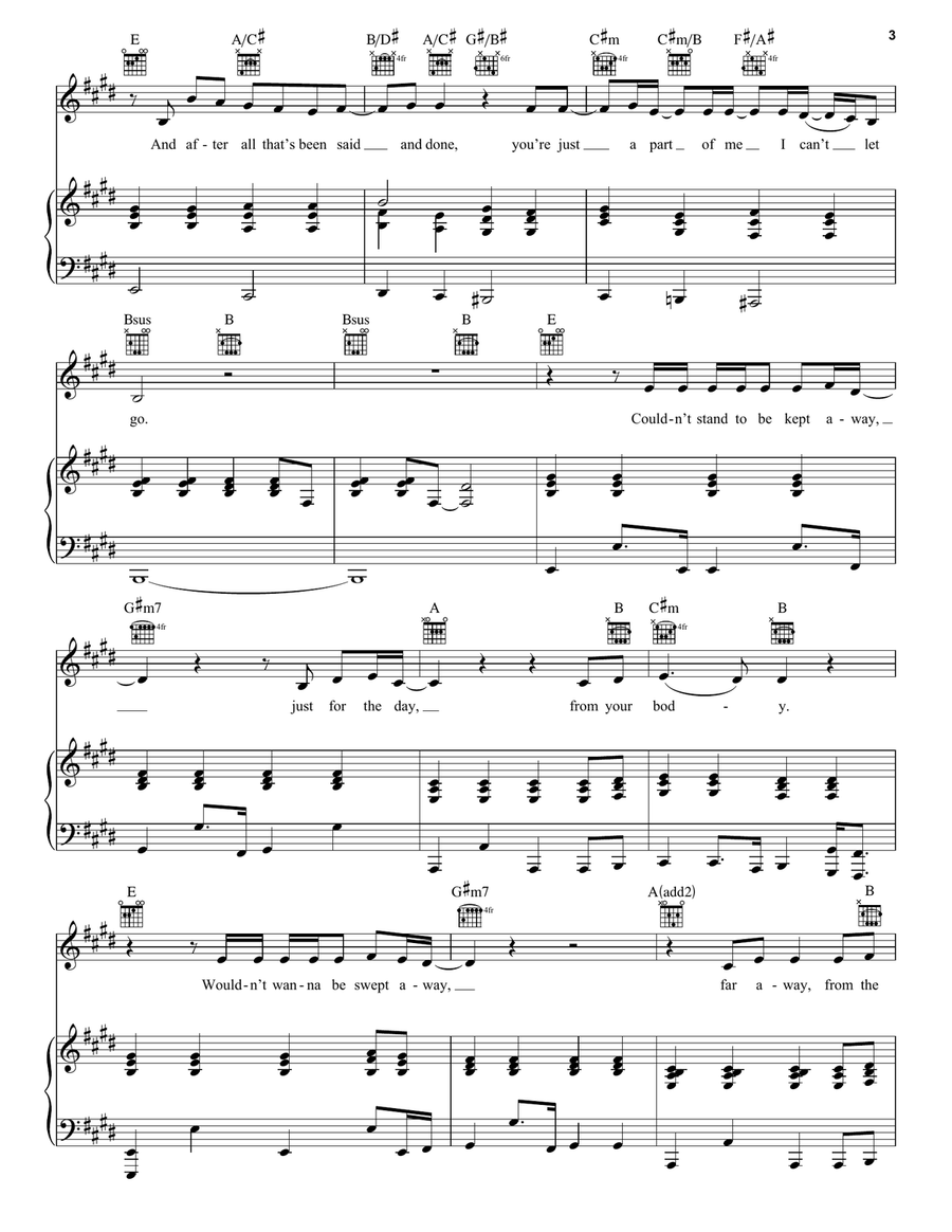 Hard To Say I'm Sorry Hard To Say I'm Sorry Piano, Vocal scores gallery preview page 3