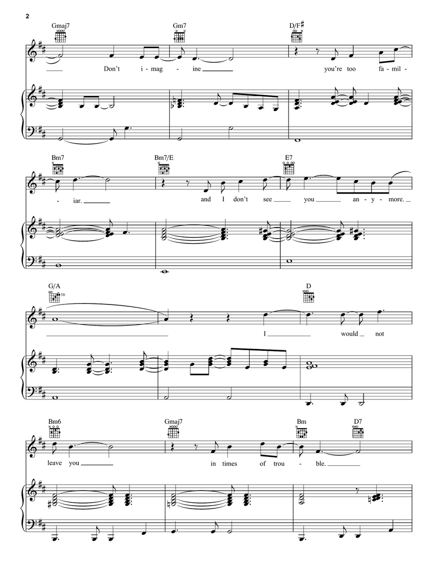 Just The Way You Are Just The Way You Are Piano, Vocal scores gallery preview page 2