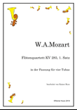Quartet for Tubas, from Mozart Flutequartet