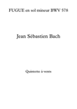 FUGUE en sol mineur BWV 578
