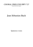 CHORAL PRELUDE BWV 727 