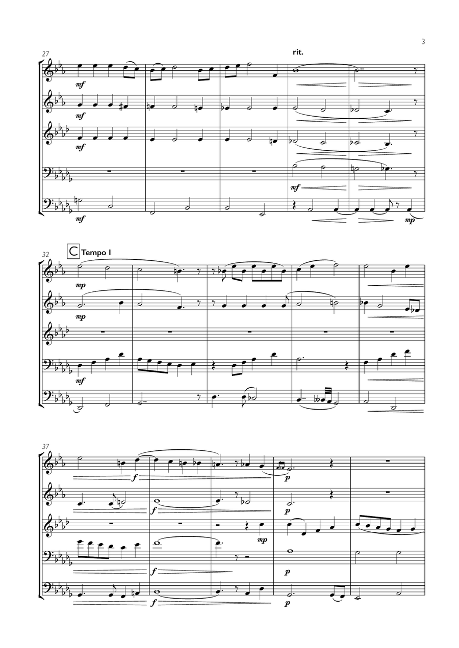 Have Yourself A Merry Little Christmas from MEET ME IN ST. LOUIS Brass Ensemble scores gallery preview page 3