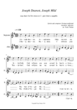 Joseph dearest, Joseph mine for SA a cappella