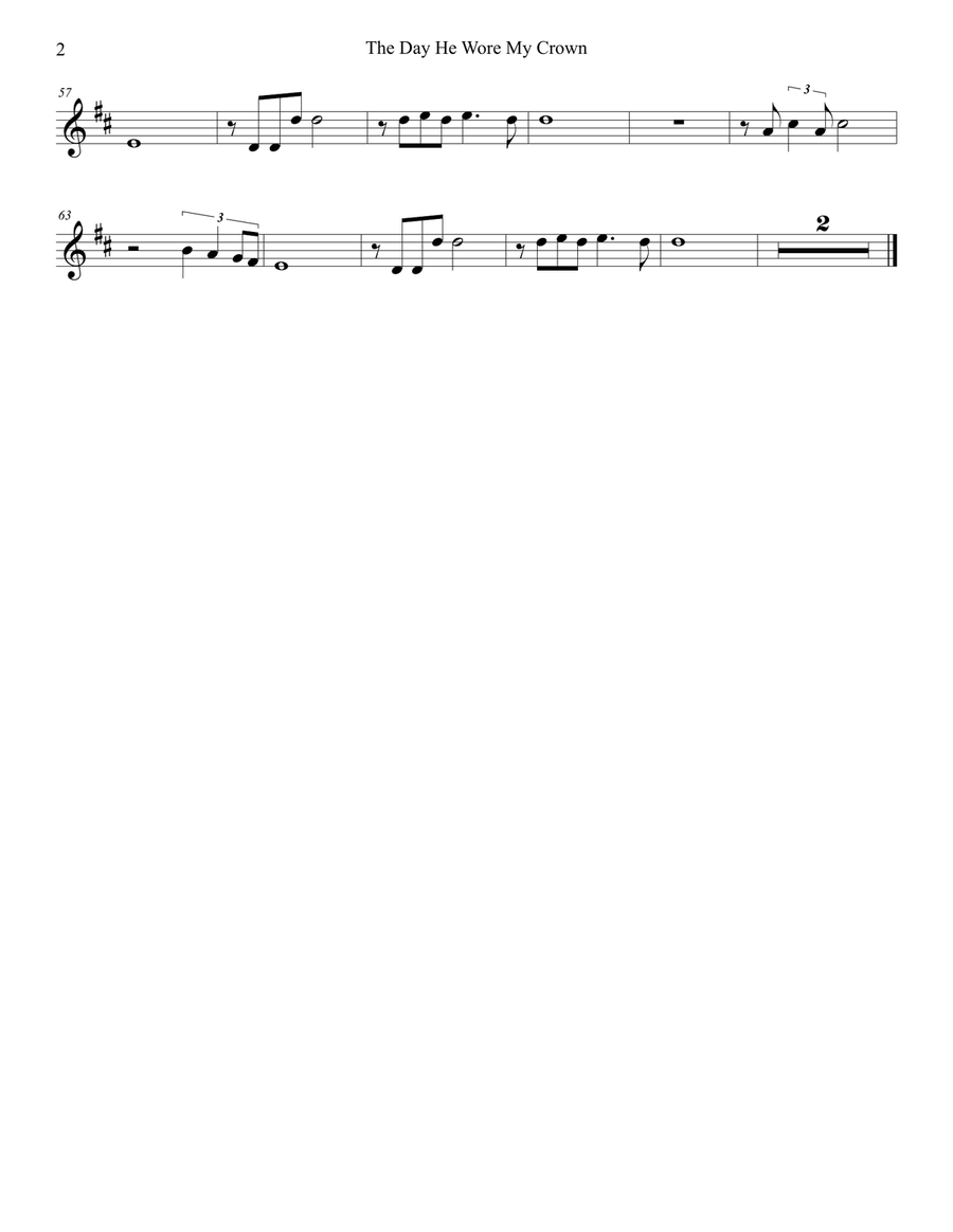 The Day He Wore My Crown The Day He Wore My Crown Tenor Saxophone scores gallery preview page 6
