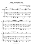 Joseph, lieber Joseph mine for SA voices and flute