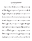 12 Days Of Christmas (Easy key of C) Euphonium