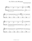Go Tell it on the Mountain (Easy Piano, Level 2A)