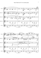 Basso Ostinato Op.92 N.4 for clarinet quintet Clarinet Quintet scores gallery preview page 3