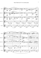 Basso Ostinato Op.92 N.4 for clarinet quintet Clarinet Quintet scores gallery preview page 5