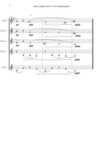 Basso Ostinato Op.92 N.4 for clarinet quintet Clarinet Quintet scores gallery preview page 6