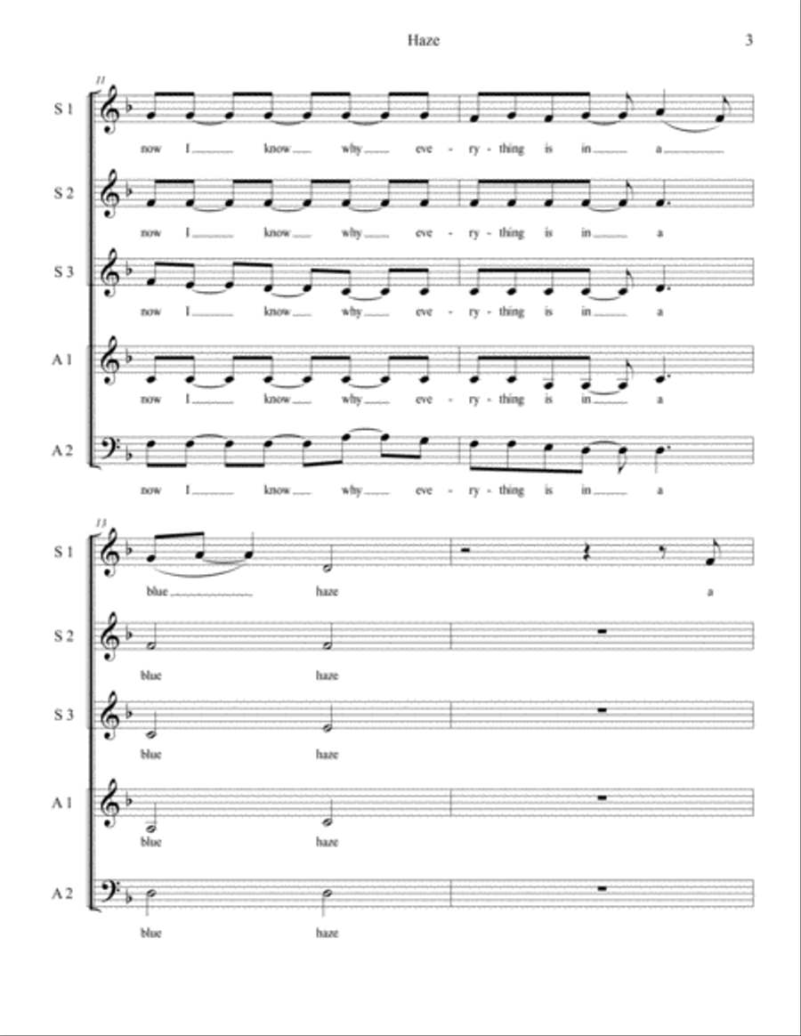 Haze Choir scores gallery preview page 3