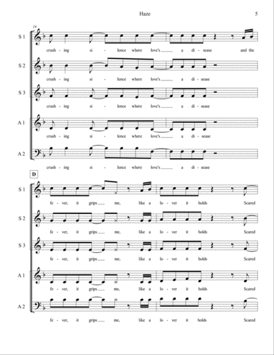 Haze Choir scores gallery preview page 5