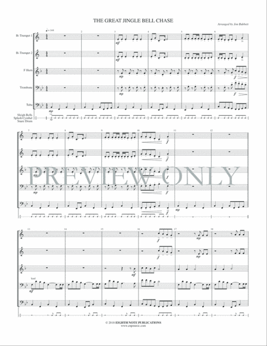 The Great Jingle Bell Chase Small Ensemble scores gallery preview page 3