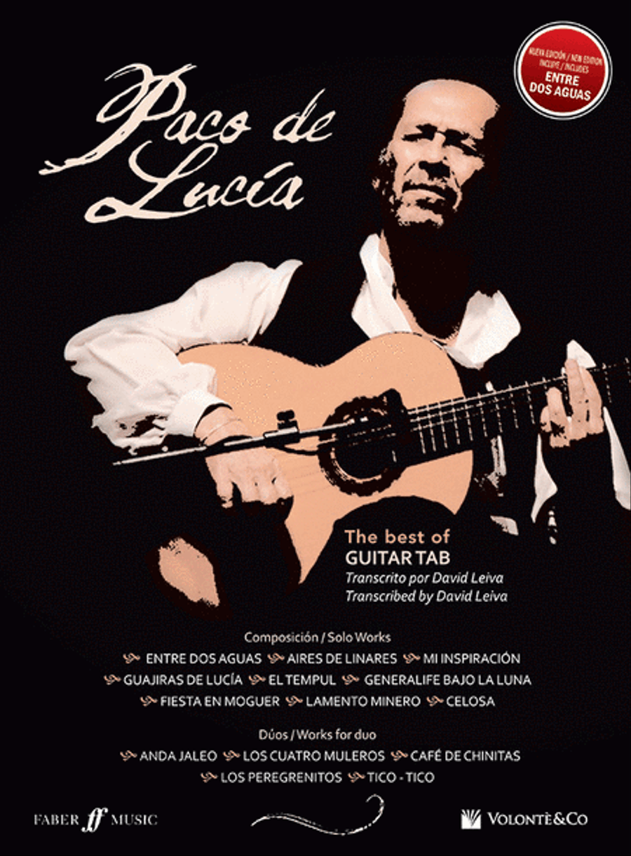 The Best of Paco de Lucia Guitar Tablature scores gallery preview page 1