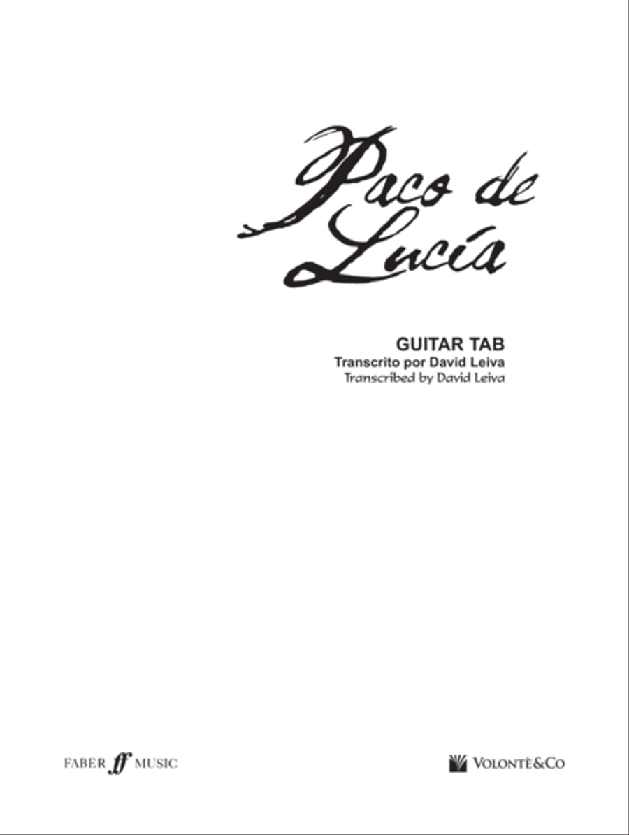 The Best of Paco de Lucia Guitar Tablature scores gallery preview page 2