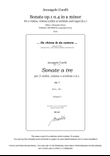 Corelli, Sonata op.1 n.4 in a minor