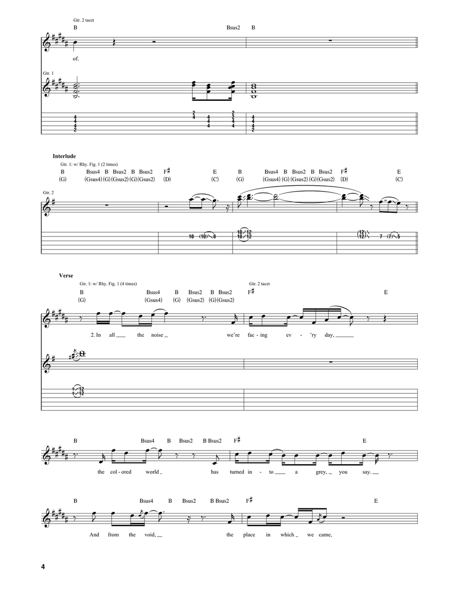 Anthem Anthem Acoustic Guitar scores gallery preview page 4