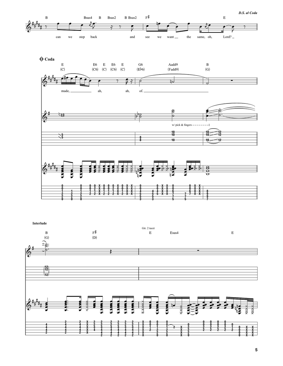 Anthem Anthem Acoustic Guitar scores gallery preview page 5