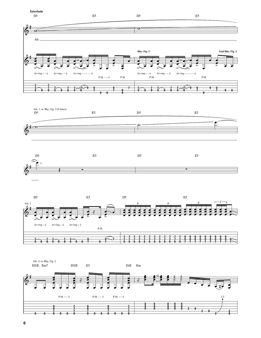 Lover, Leaver (Taker, Believer) Acoustic Guitar scores gallery preview page 6