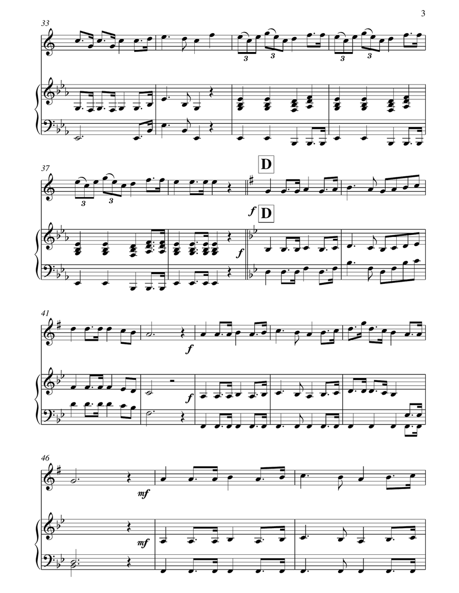 Hunting Song Hunting Song Alto Saxophone scores gallery preview page 4