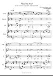 The First Noel for SA solo voices or 2 – part choir, piano and violin.