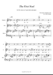The First Noel for SA solo voices or 2 – part choir and piano.