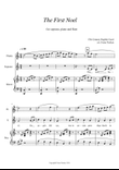 The First Noel for soprano solo, piano accompaniment and flute.