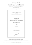 Corelli, Sonata op.2 n.1 in D major