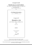 Corelli, Sonata op.3 n.4 in b minor