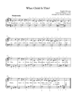 What Child Is This? (easy piano)