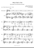 What Child is This, for mezzosoprano solo and piano F minor/ G minor