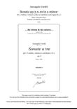 Corelli, Sonata op.3 n.10 in a minor