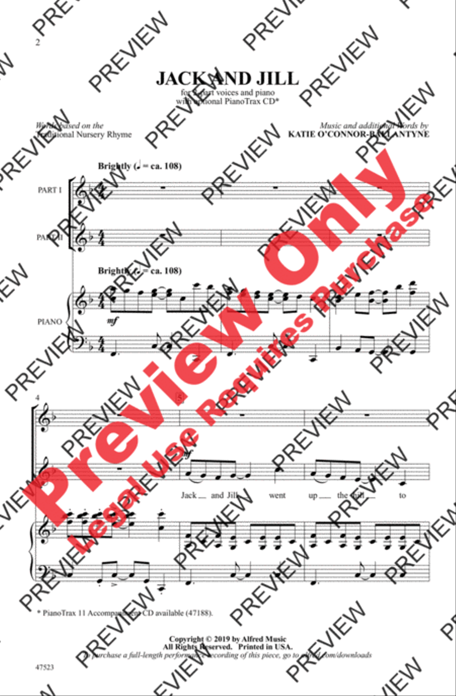 Jack and Jill Jack and Jill 2-Part scores gallery preview page 2