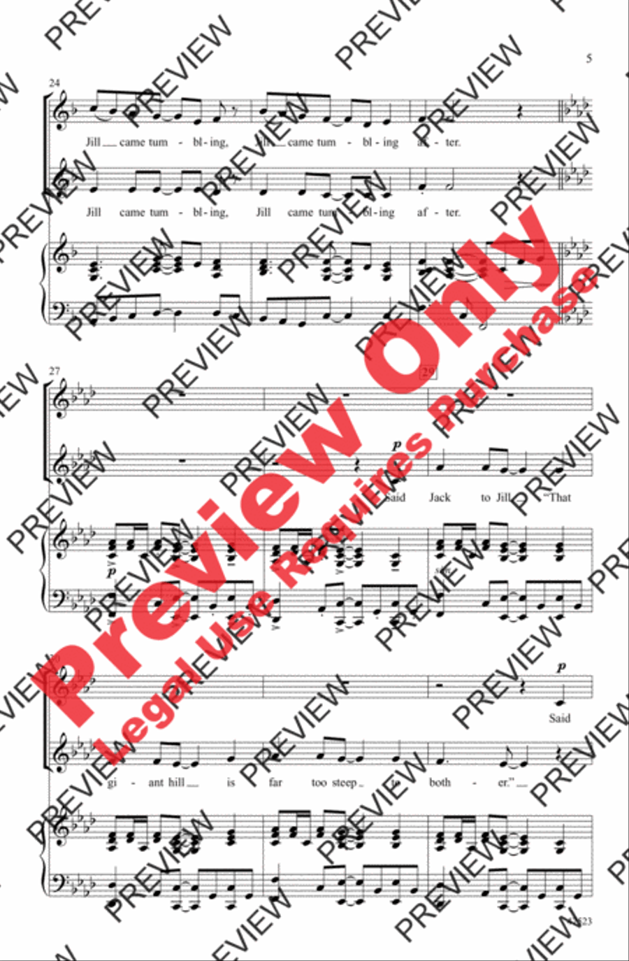 Jack and Jill Jack and Jill 2-Part scores gallery preview page 5