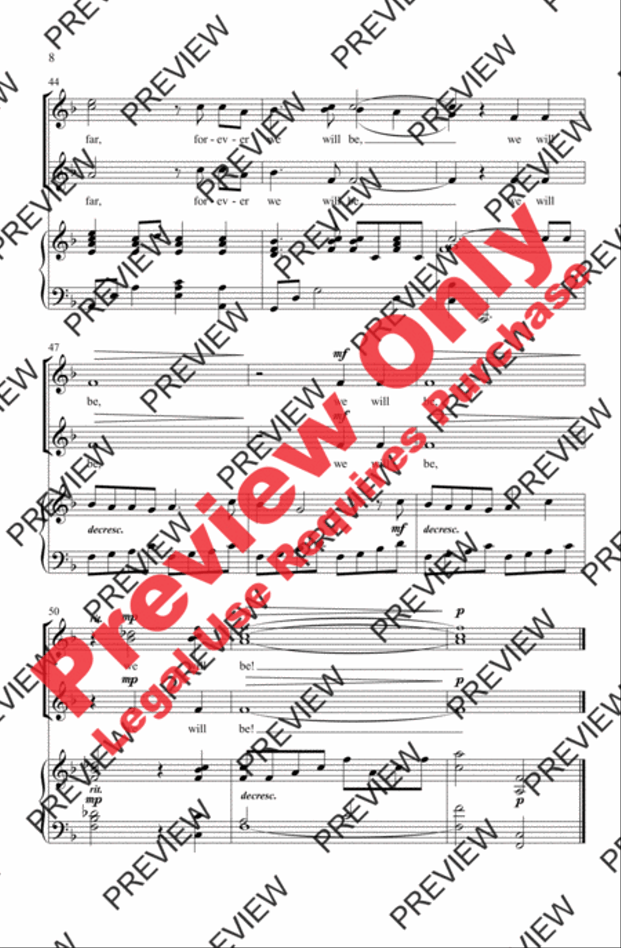 Beyond Beyond Women's Choir scores gallery preview page 8