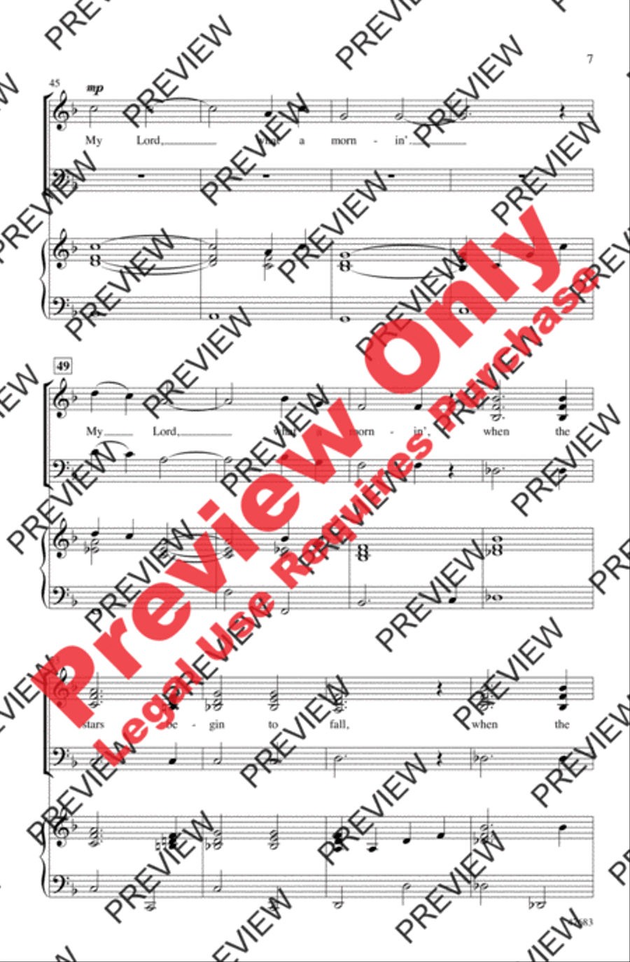 Great, Gettin' Up Day! Great, Gettin' Up Day! 3-Part scores gallery preview page 7