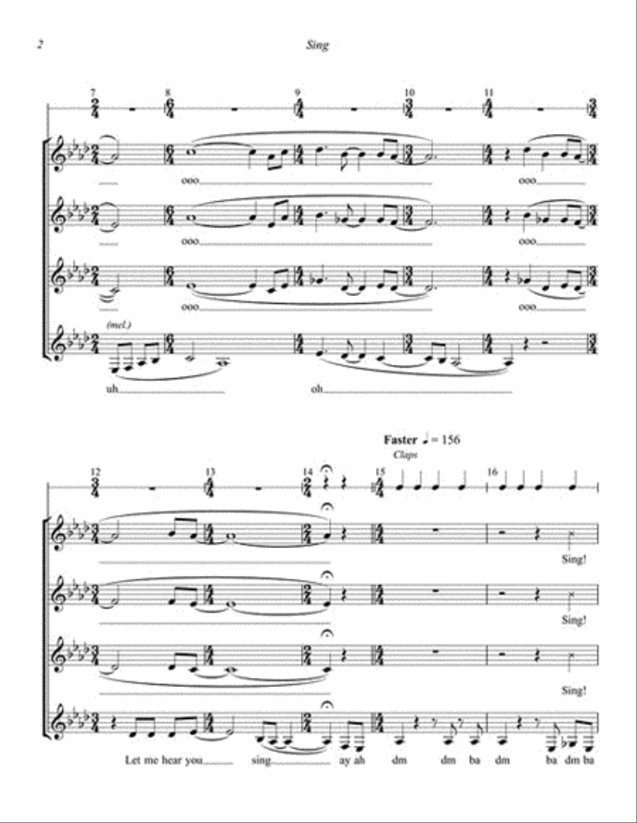 Sing Sing SSAA scores gallery preview page 3