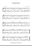 Trotting Horses (Easy piano piece)