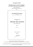 Corelli, Sonata op.4 n.3 in A major